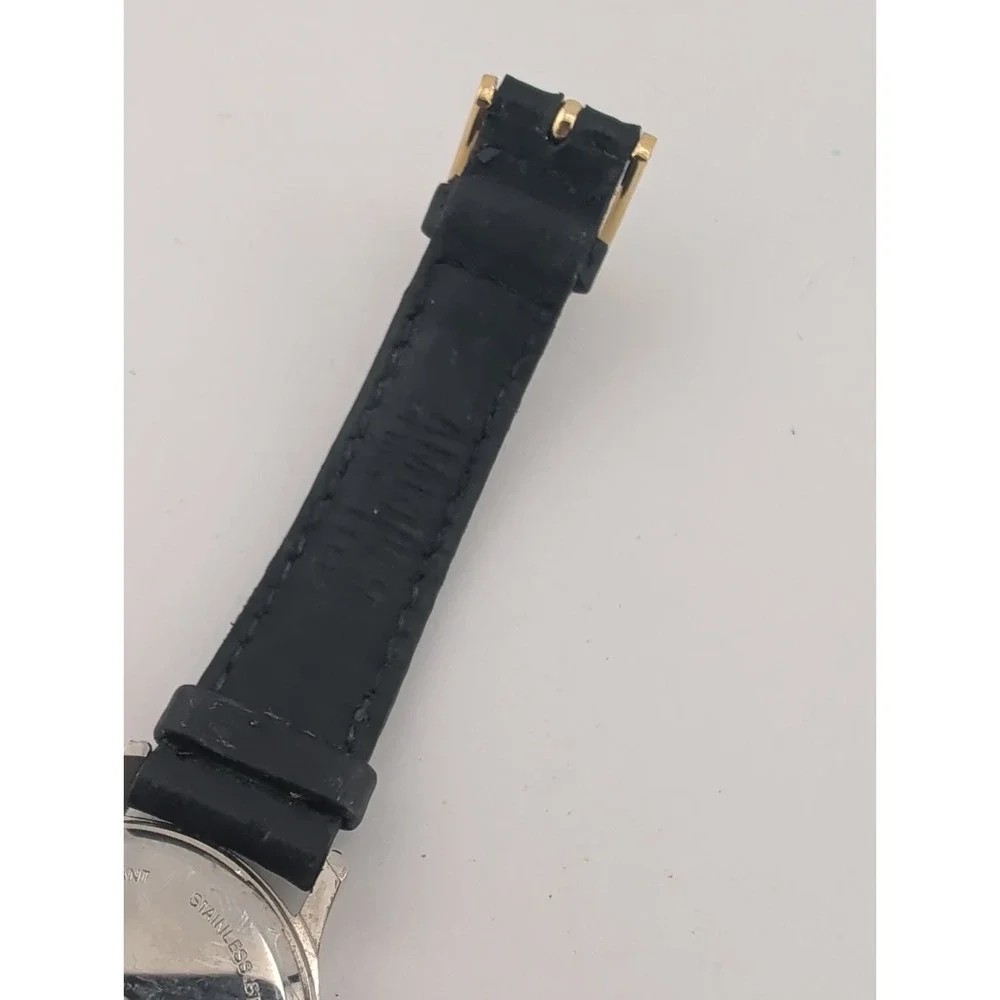 Vintage America Perry Ellis Women's Watch 28mm Case Leather Band- New Battery